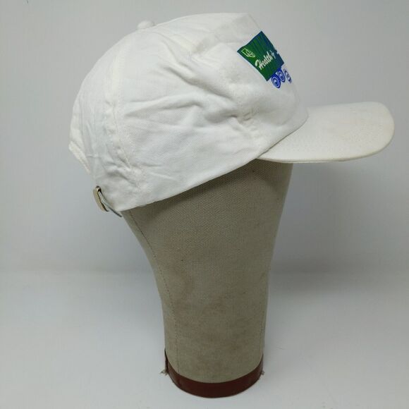 Vintage GM UAW Health & Safety Truck White Slideback Adjustable Hat Cap Men - Picture 6 of 11